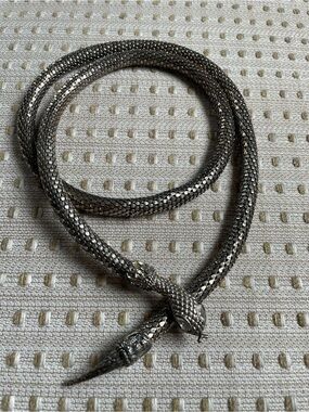 Whiting and Davis style mesh snake belt or necklace - Layered Women’s Jewelry